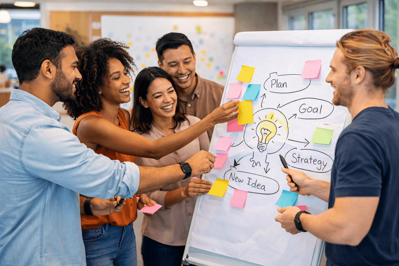 CultureHub team at a development event